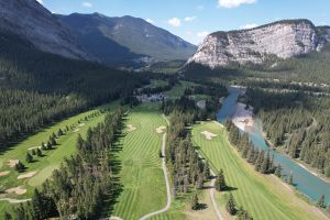 Banff Springs 9th Aerial And Tunnel